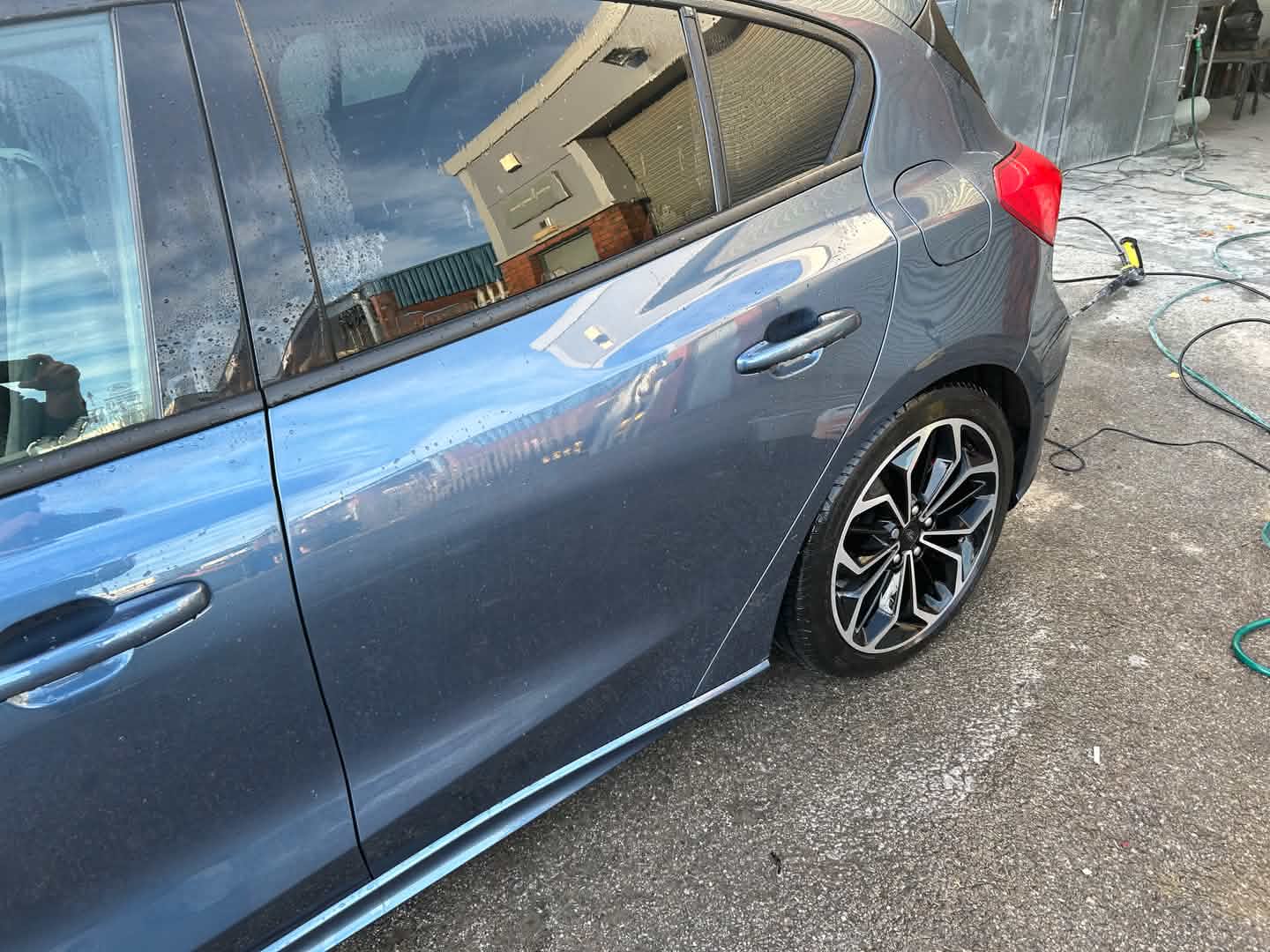 Repaired car after respray, bodywork finished